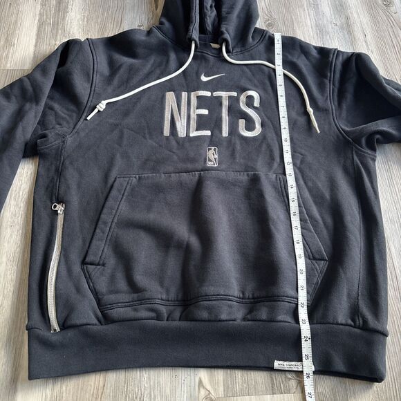 Brooklyn Nets Pullover Hoodie Embroidered Nike Standard Issue NBA Engineered - L - Picture 8 of 12